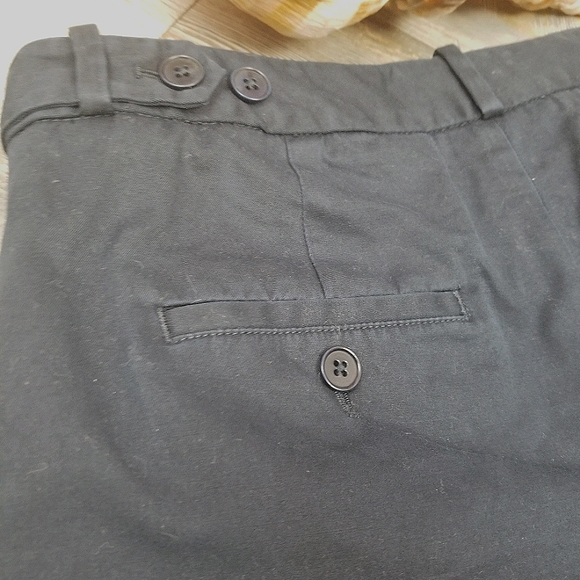 TALBOTS Stretch flat front Navy Blue Shorts Sz 4 - Picture 3 of 6